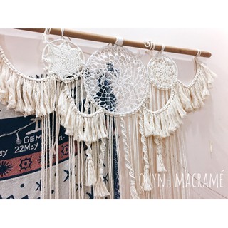 Macrame dreamcatcher trang trí - 1m