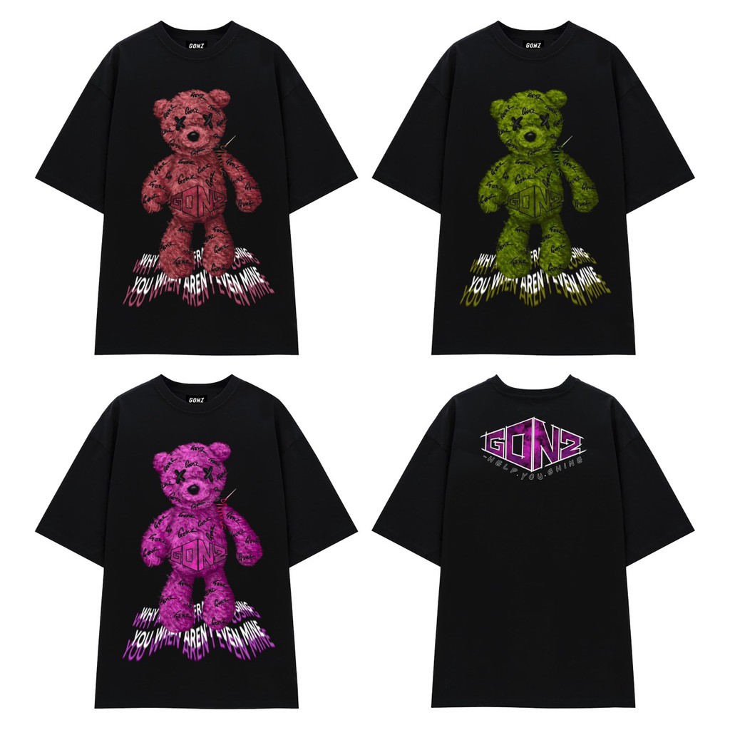 Áo Thun Cotton Form Rộng  Tee Teddy Gonz