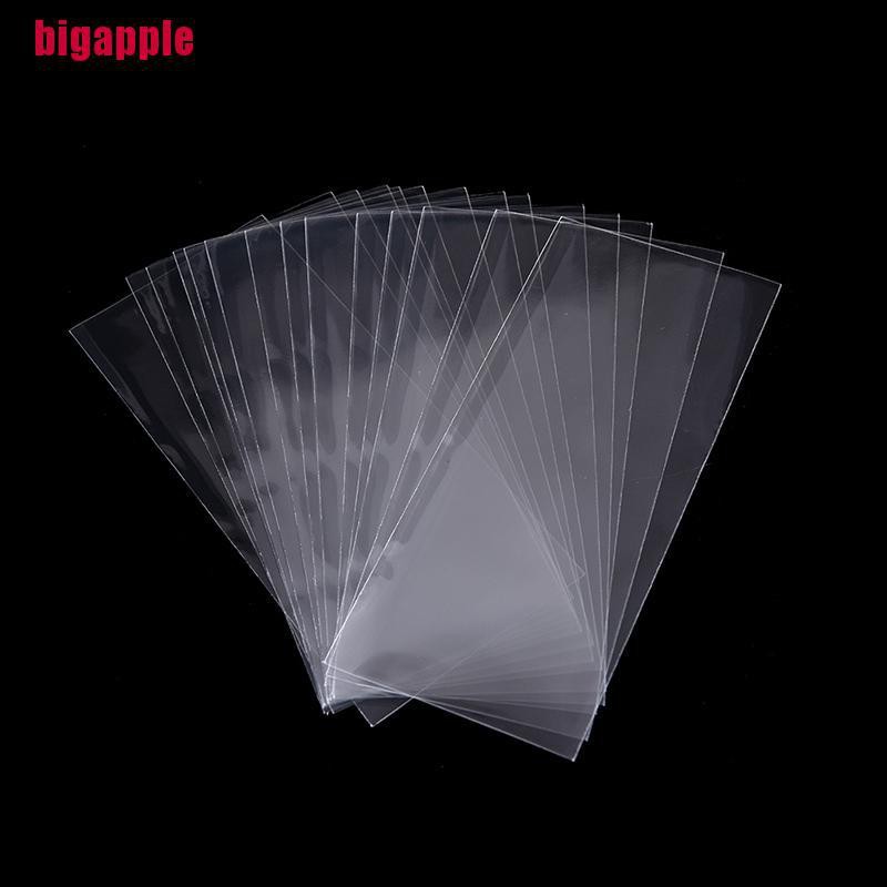 Bộ 100 túi nhựa trong suốt bảo vệ tiền giấy 8.5x17.5cm