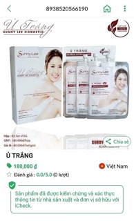 Ủ TRẮNG BODY SUNNY LEE