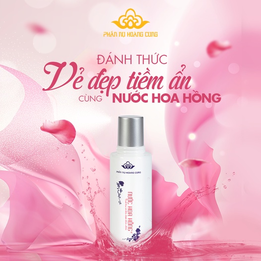 [Mã SKAMLTSM9 giảm 10% đơn 99K] Nước hoa hồng Phấn Nụ Hoàng Cung cân bằng ẩm cho da se khít lỗ chân lông 120ml