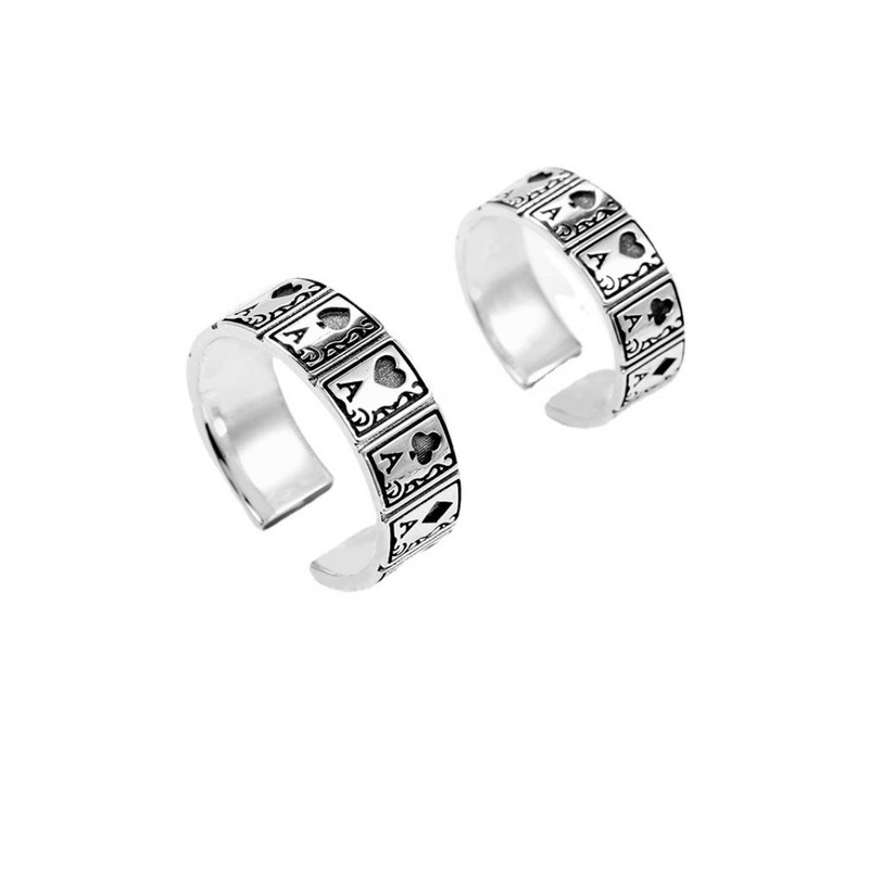 Nhẫn Hở Hợp Kim Hình Chữ A Thời Trang Cho Nam Và Nữ