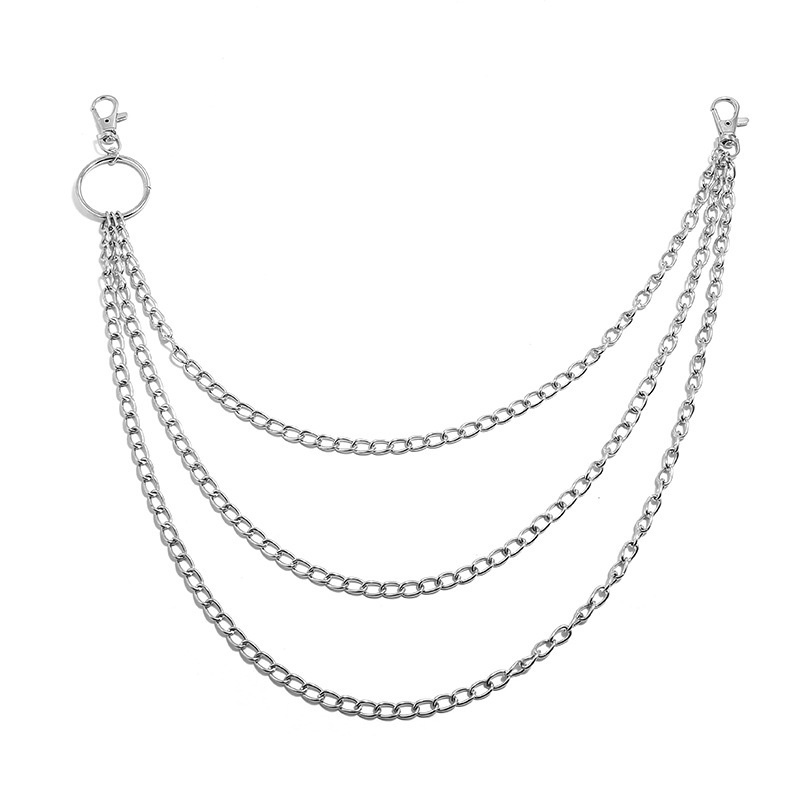 Dây Xích Kim Loại Nhiều Lớp Đeo Thắt Lưng Quần Jean Thời Trang