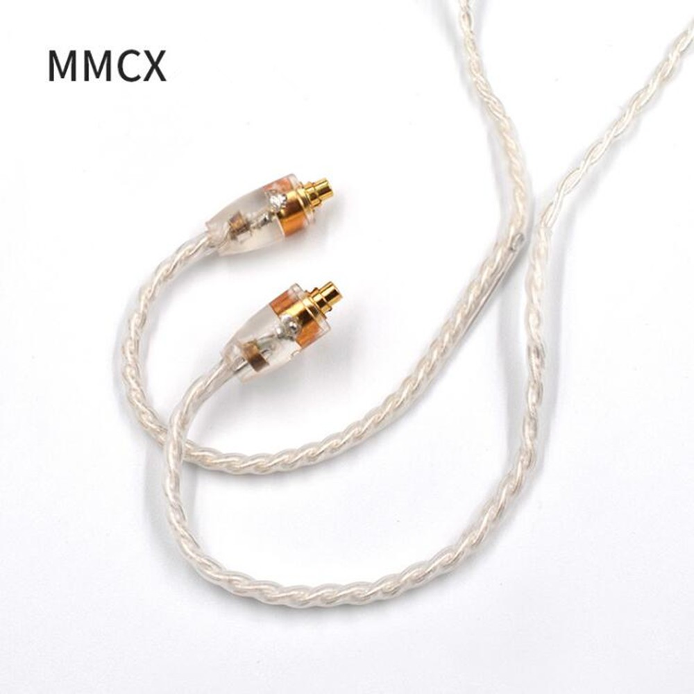 Dây cáp nối sạc mạ bạc KZ Lightning 2 chốt MMCX cho KZ ZS5/ZS6/AS16/ED16/ZST/ES4/ZS10/AS10/ZSA/ZSN Pro