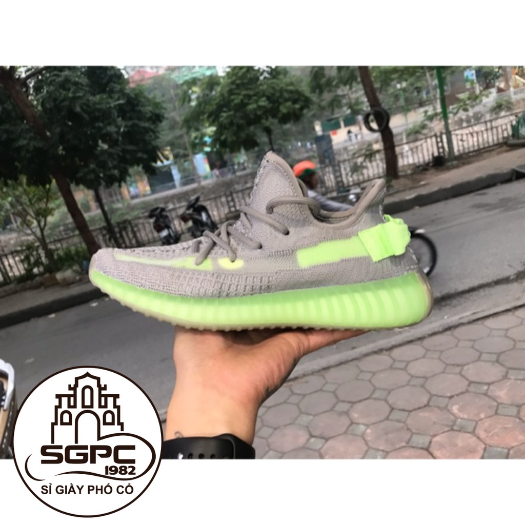 Ảnh Thật : Giày Thể Thao yz 350 Xám Xanh Lá