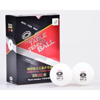 [PlantViet] [Hàng mới về] Qủa bóng bàn thi đấu Yinhe ba sao đỏ S40+ chính hãng [Hộp 6 quả hoặc lẻ 1 quả]
