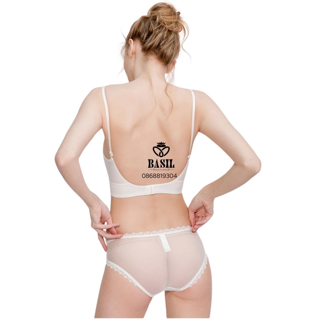 Áo lót SS05 Basil nữ Bralette trơn hở lưng đệm mỏng mềm nhẹ cao cấp