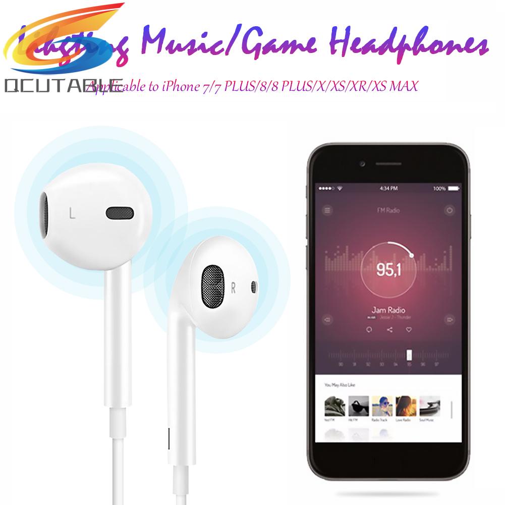 Tai Nghe 8Pin Có Dây Kèm Micro Dùng Cho ĐT táo X