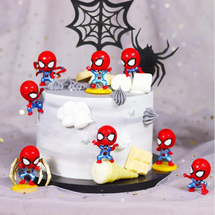 SET 8 MÔ HÌNH SPIDER MAN CHIBI KUTE 4-7CM