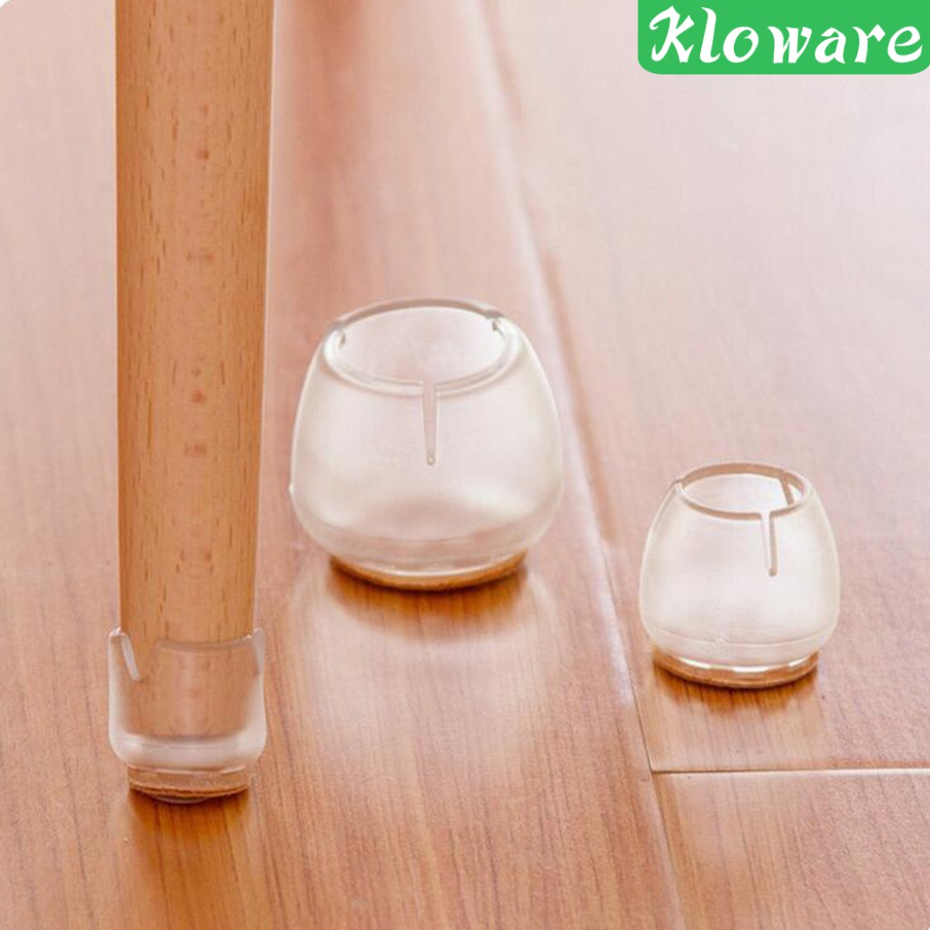 Set 10 Miếng Lót Chân Ghế / Đồ Nội Thất Trong Suốt Tiện Dụng