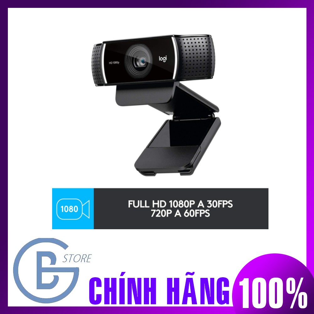 Thiết Bị Ghi Hình/ Webcam Logitech C922 Pro Stream Gear, Camera Ghi Hình & Phát Video 1080P, 720P Với Khung Hình 60FPS