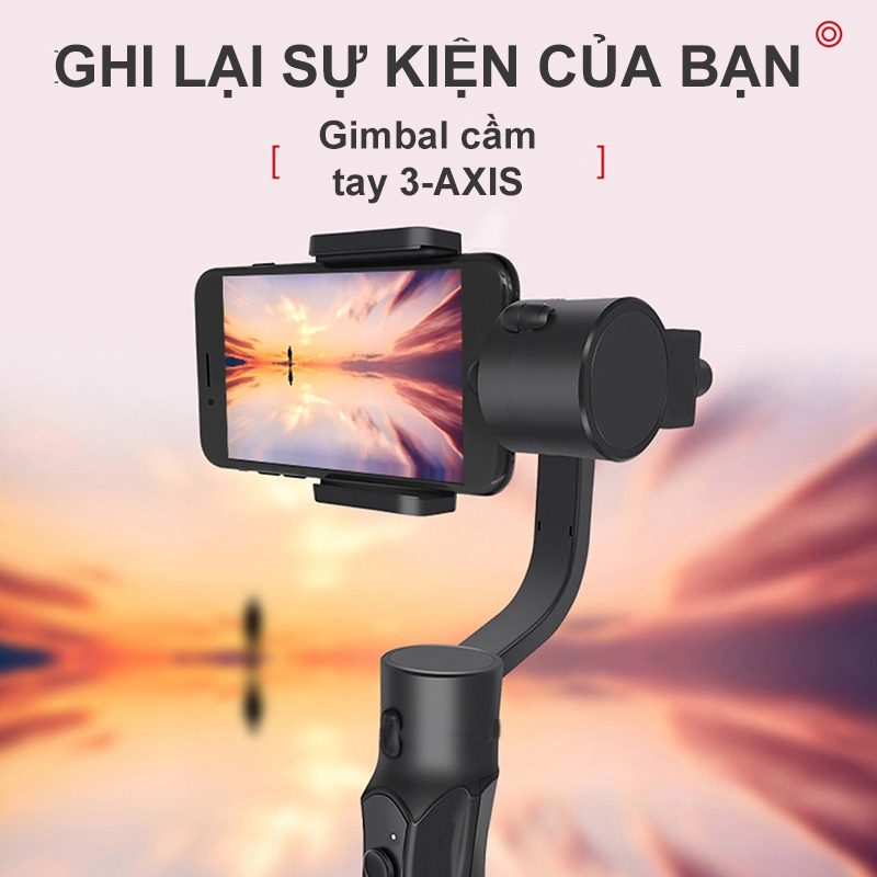 Tay Quay Phim,Tay Cầm Chống Rung Cho Điện Thoại, Gimbal Cầm Tay Chống Rung, hình ảnh video ổn định và mượt mà [NBH4YT]