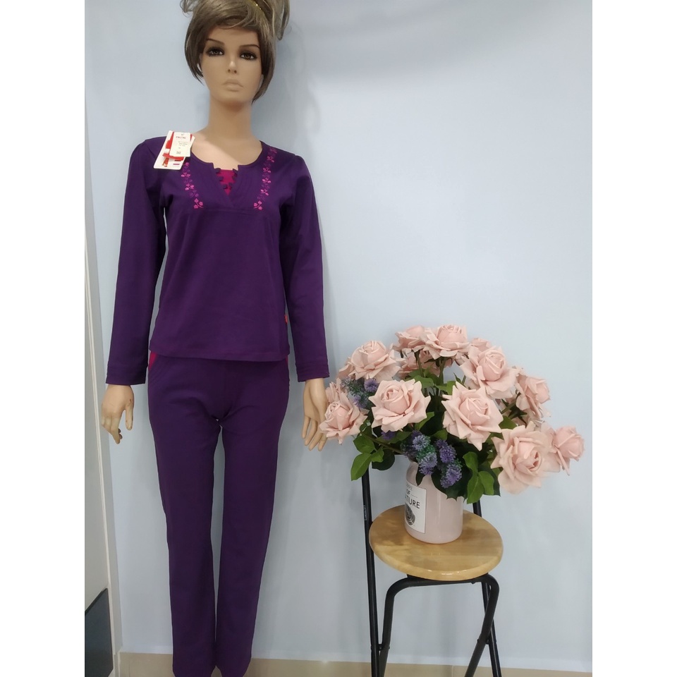 Bộ quần áo mặc nhà Cotton Paltal cao cấp quần dài, áo dài 862074