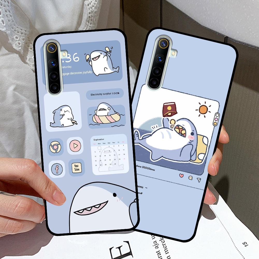 Ốp Realme 6 / 6 Pro in hình nền cá mập đáng yêu giá rẻ