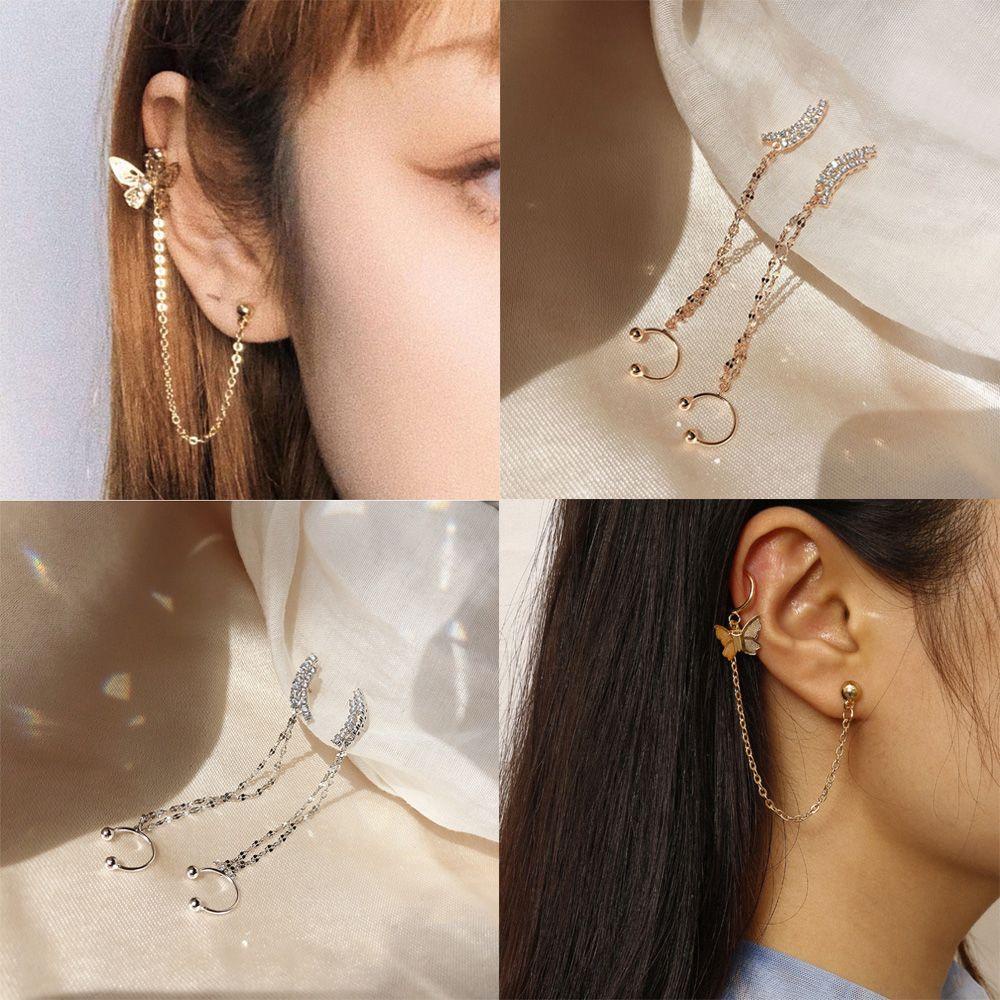 Khuyên Tai Dạng Chuỗi Tua Rua Dài Cho Nữ