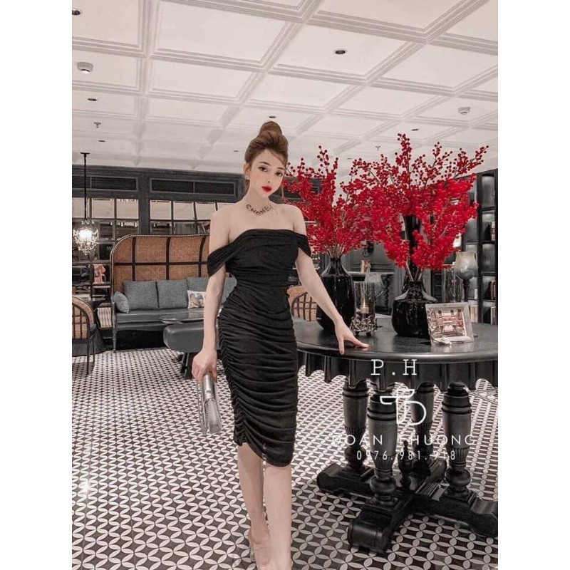 Đầm body bẹt vai - 212 | BigBuy360 - bigbuy360.vn