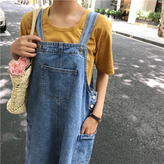 [ORDER] - Váy yếm bò dáng dài