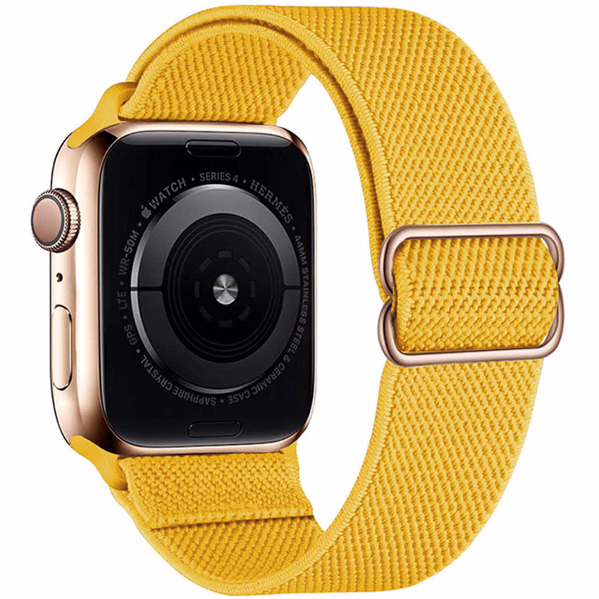 Dây Nylon Cho Đồng Hồ Apple Watch 38mm 40mm 42mm 44mm Co Giãn 6 5 4 3 2 1