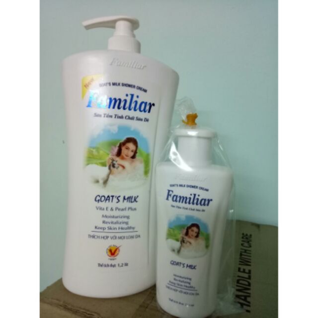 Combo sữa tắm dê 1200ml và 250ml