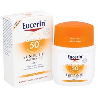 Kem chống nắng eucerin sun fluid mattifying spf 50+ chai 50ml