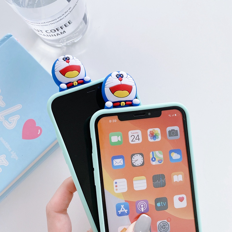 Ốp điện thoại có dây đeo búp bê họa tiết Doraemon cho SAMSUNG A72 A52 A12 A02S M12 A71 A51 A31 A21S A11 M11 A10S A20S