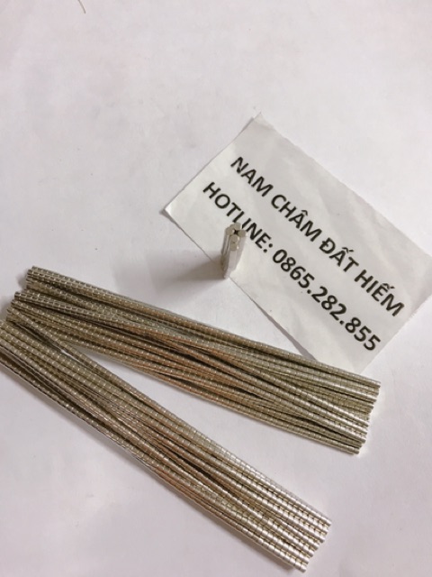Nam chân viên,nam châm đất hiếm 2x1.5mm, 2x2mm, 2x3mm, 2x5mm