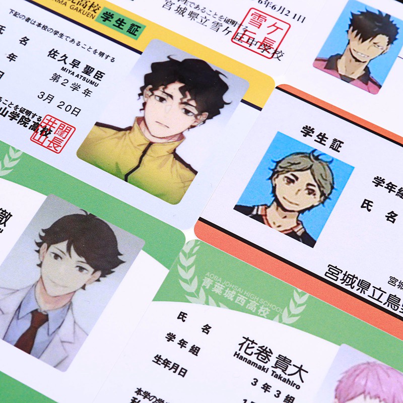 Thẻ Id Anime Haikyuu Hinata Shoyo