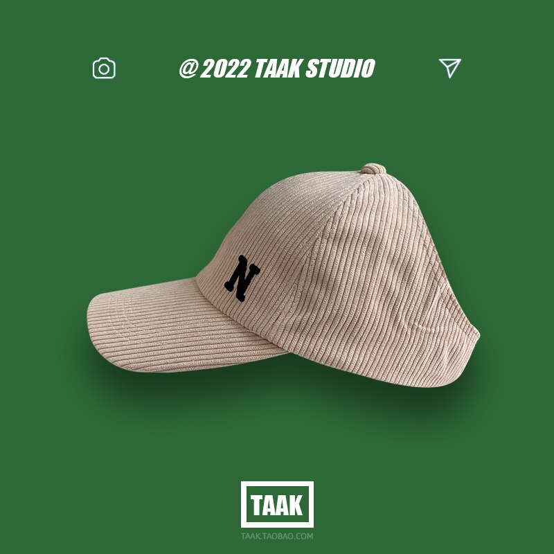 Mũ Lưỡi Trai Vải Nhung In Chữ N Thời Trang Xu Hướng