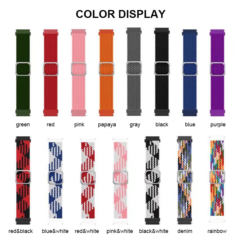 Dây Đeo Nylon 20mm 22mm Cho Đồng Hồ Thông Minh Samsung Galaxy Watch 3 45mm / 46mm / 42mm Active 2 Huawei GT 2 2e pro