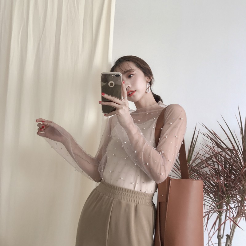 ÁO LƯỚI ĐÍNH CƯỜM ULZZANG