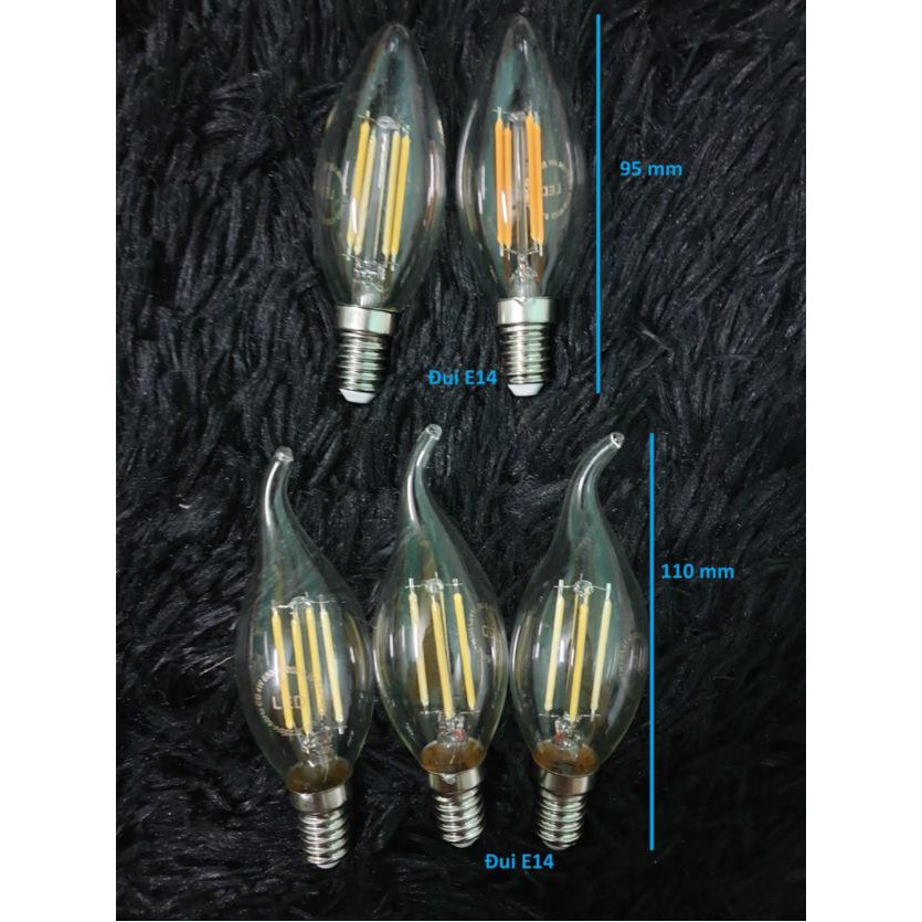 Bóng led quả nhót / led râu  4w