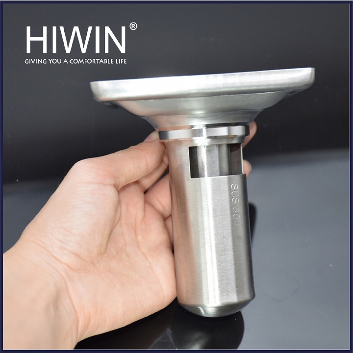 Phễu ga thoát sàn ngăn mùi hôi inox 304 mặt gương bóng kích thước 100x100mm HIWIN FD-431B