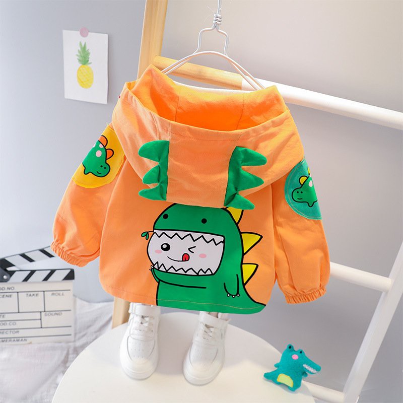 💖ÁO KHỦNG LONG💖 Áo khoác gió 2 lớp cho bé tạo kiểu dáng KHỦNG LONG ngộ nghĩnh - full size cho bé | BigBuy360 - bigbuy360.vn