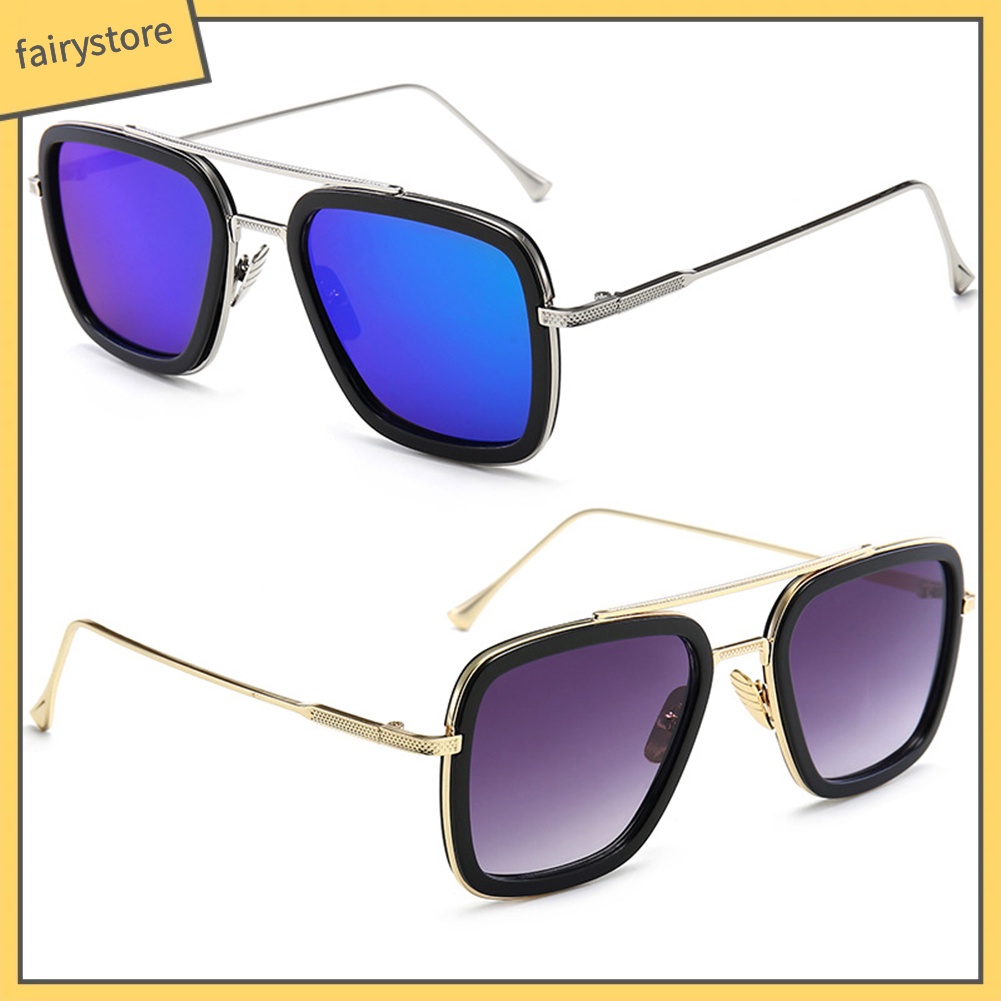 Kính Mát Gọng Kim Loại Phong Cách Retro Cho Nam