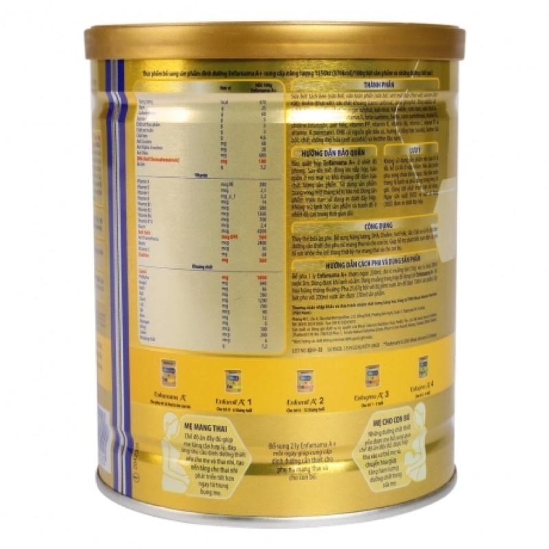 Sữa bột Enfamama A+ lon 400g vani/so