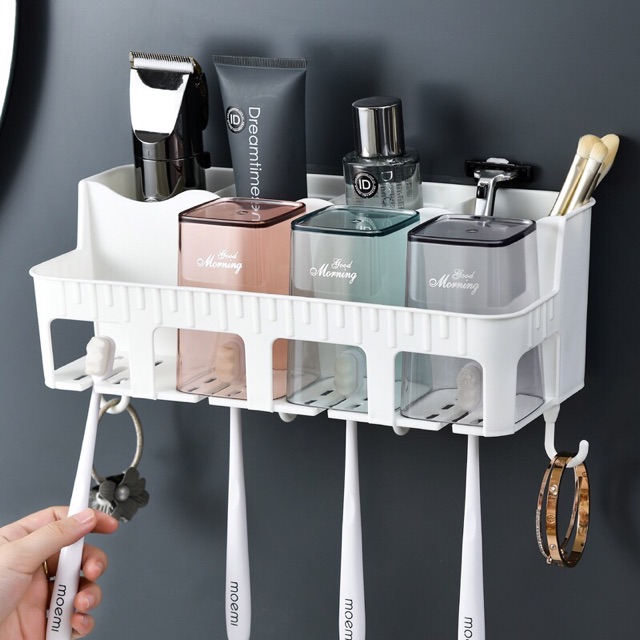 Bộ dụng cụ nhả kem đánh răng tự động 2-4 cốc