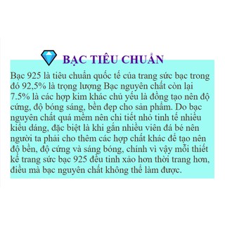 Bông tai vầng trăng hạt đá M1