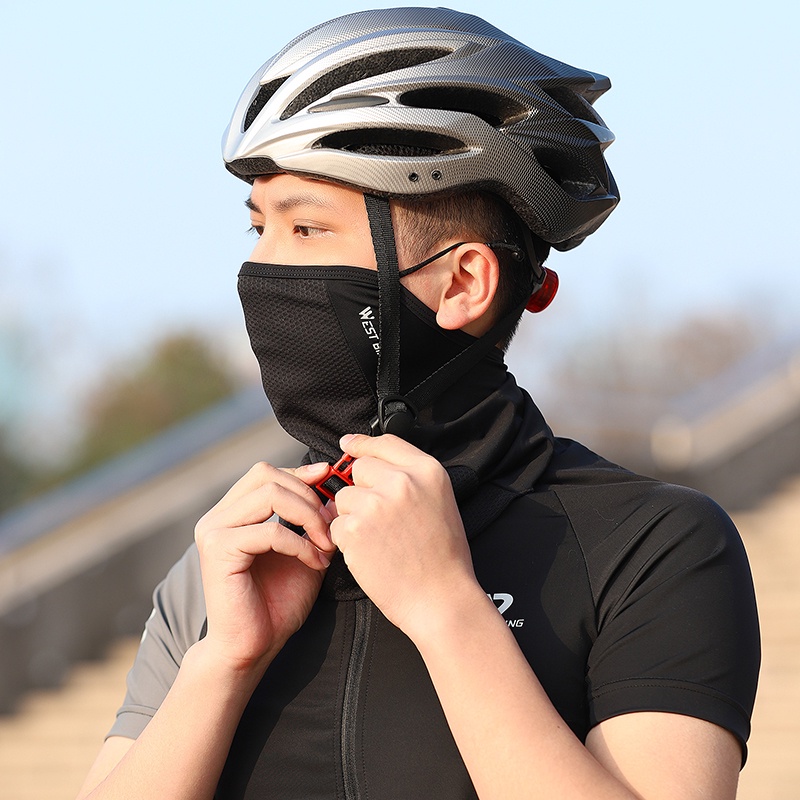Khẩu trang che mặt WEST BIKING bằng lụa lạnh điều chỉnh được chống tia UV UPF 50+
