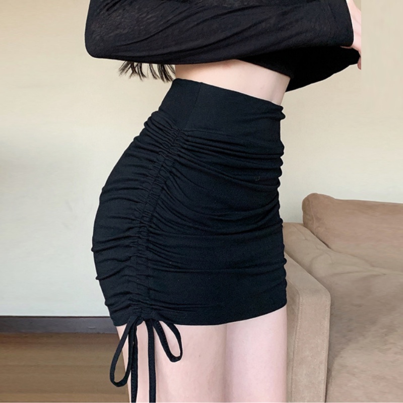 Chân Váy Rút Dây Ngắn Chân Váy Body Chất Liệu Thun Co Dãn Cao cấp Thời Trang Sugal CV NU 013