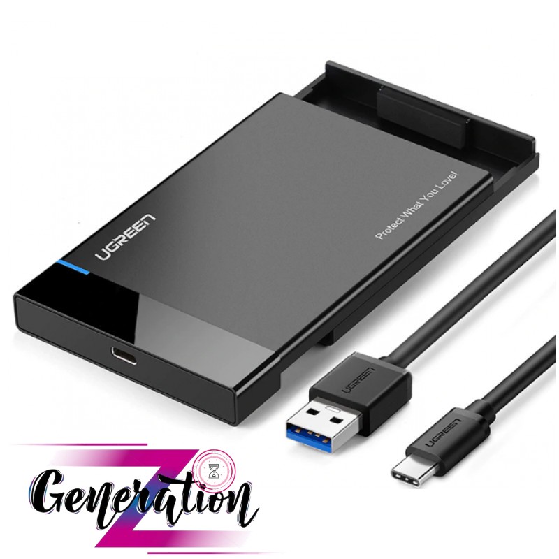 Hộp Đựng Ổ Cứng 2.5 SATA SSD/HDD USB-C 3.1 Hỗ trợ 6TB Ugreen 50743