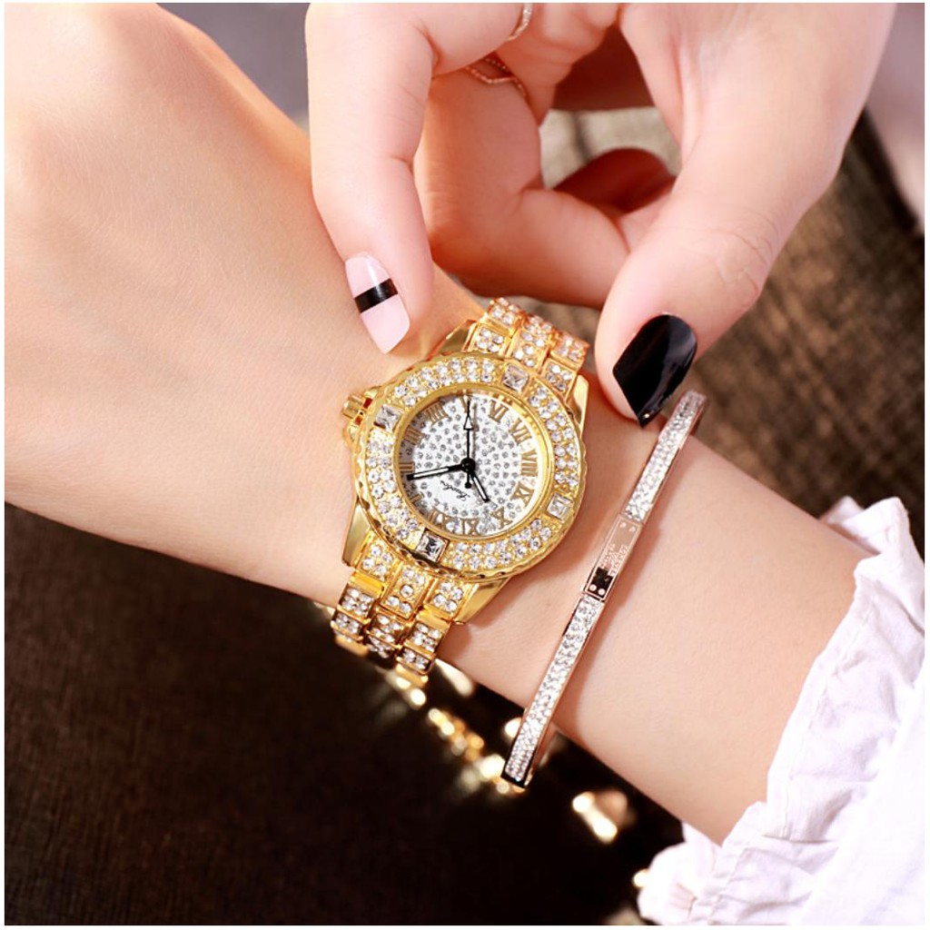 [Mã FAMAYFA2 giảm 10K đơn 50K] [CỰC ĐẸP] ĐỒNG HỒ NỮ DÂY KIM LOẠI LUOBOS MẶT ĐÍNH XOÀN CỰC HOT | BigBuy360 - bigbuy360.vn