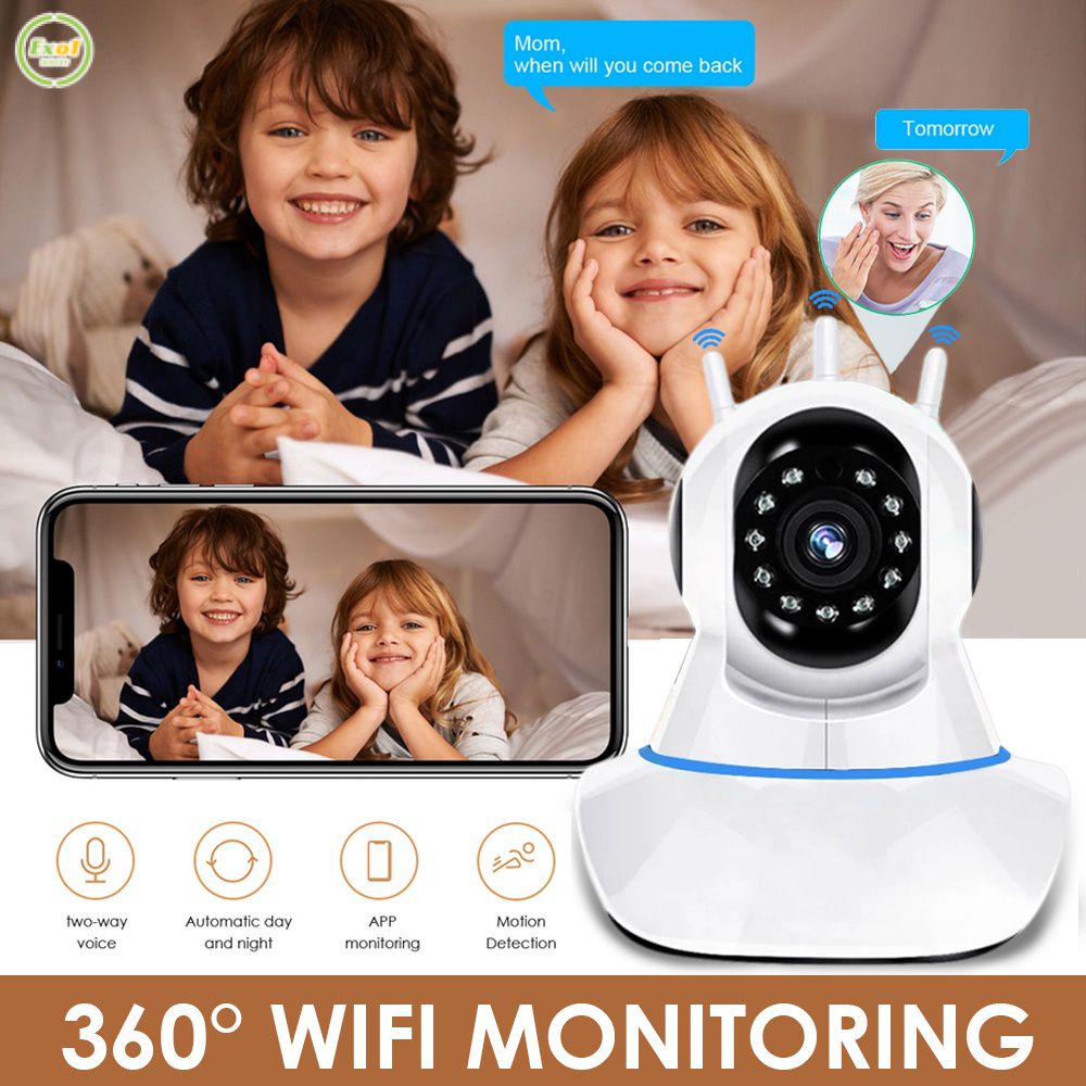 360 &deg; Xoay Màn Hình Camera Robot Camera Quan Sát Wifi Kết Nối Camera An Ninh Không Dây Ip Camera Ẩn Xem Từ Xa _ Exo1