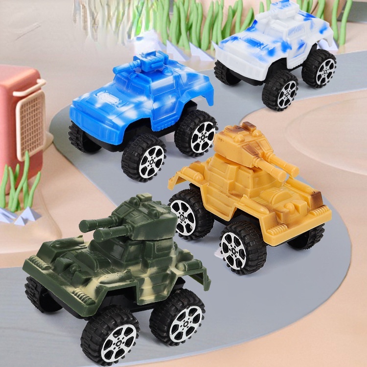 ZHAN QI TOYS Mô hình xe tăng thể thao mini họa tiết rằn ri độc đáo cho bé