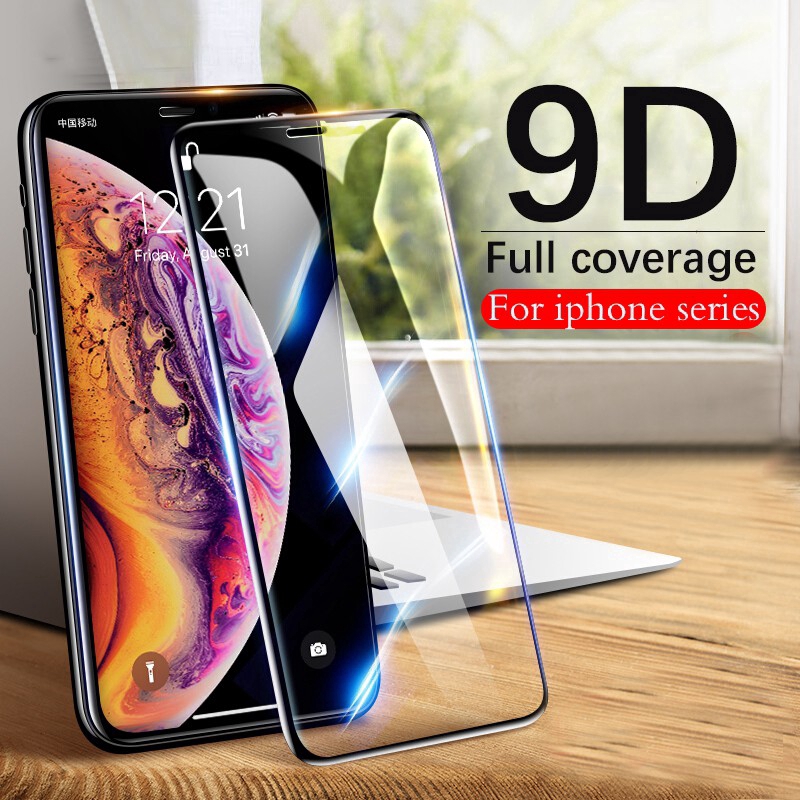 Bảo Vệ Màn Hình Kính Cường Lực 9d Full Cover CHO Iphone 13 Pro Max 12 Pro Max 11 Pro Max I6 6s I7 I8