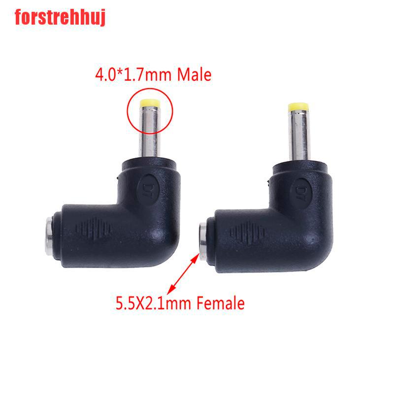 Set 2 Đầu Nối Góc Vuông Dc 5.5x2.1mm Sang 5.5x2.5mm | BigBuy360 - bigbuy360.vn