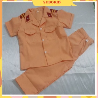 Bộ quần áo giao thông trẻ em - đồ canh sat không phụ kiện cho bé trai bé gái