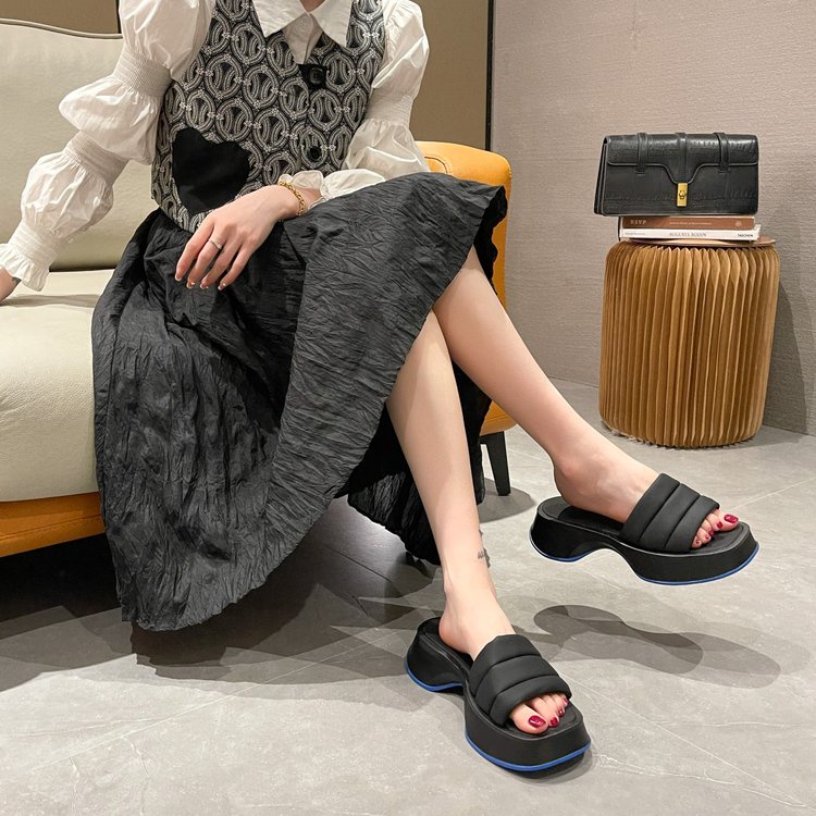 JINxCHOY Dép quai ngang JINXCHOY đế dày thời trang hè phong cách mới