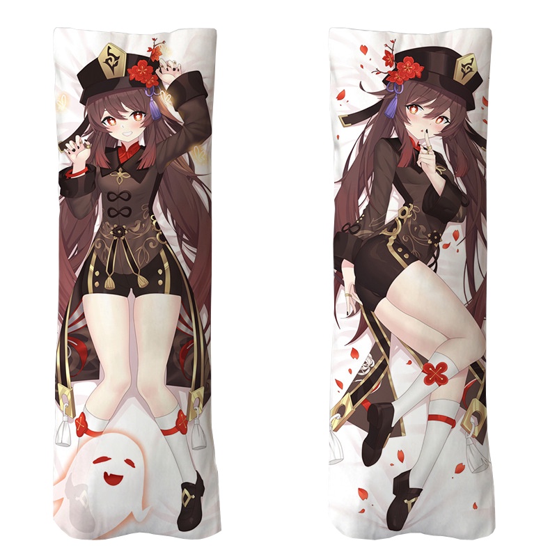 Vỏ Gối Hai Mặt In Hình Nhân Vật Game Genshin Impact Hutao Dakimakura Huging