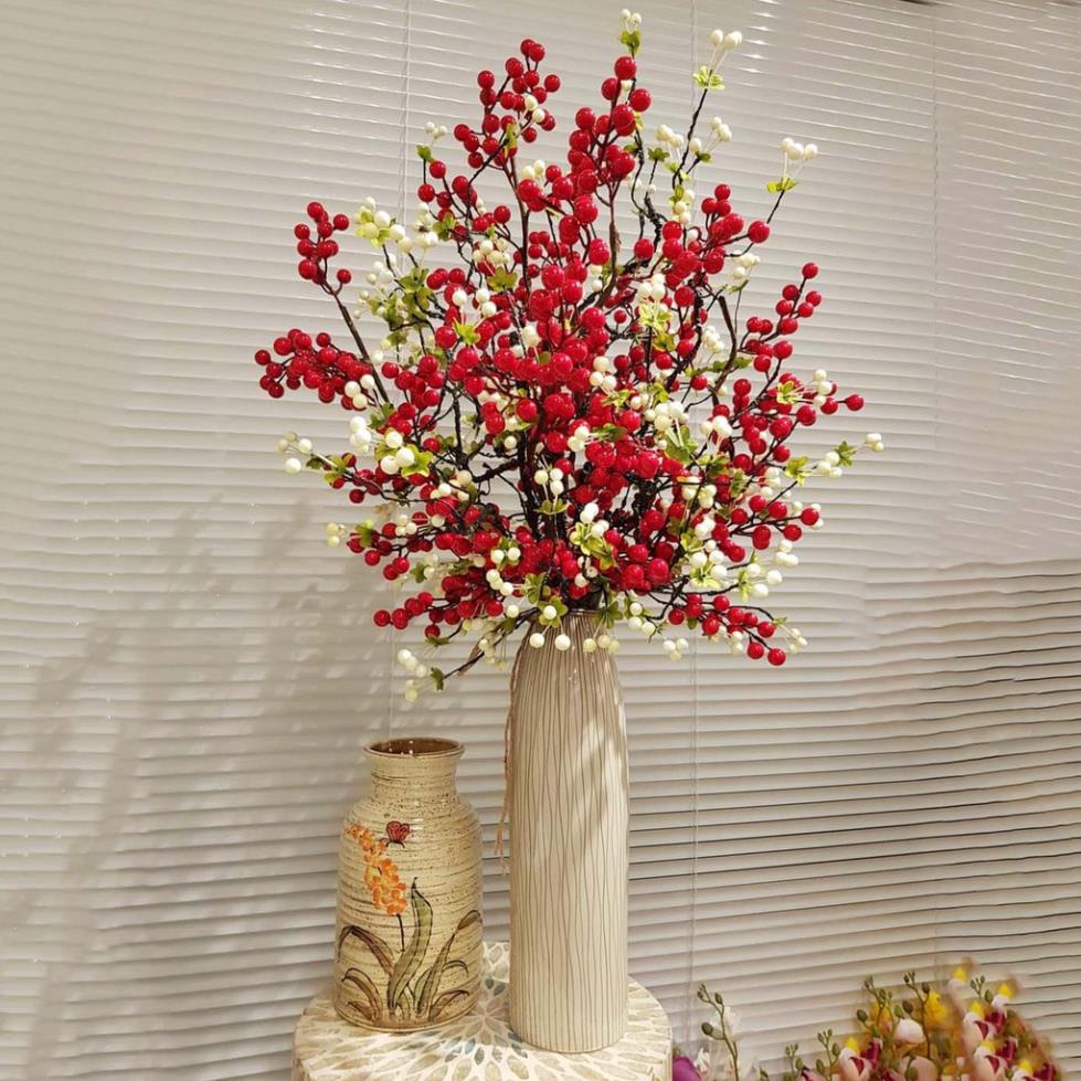 Lọ gốm sứ Bát Tràng cao 45 cm cắm đào đông, tuyết mai - Bình cắm hoa decor trang trí phòng khách sang trọng- Gốm đẹp TSC