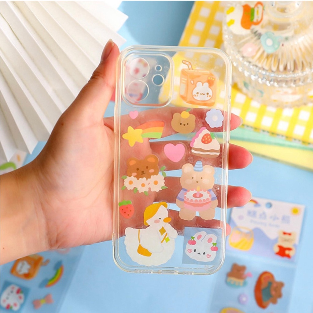 Sticker cute trang trí sổ dạng dây, nhãn dán chống nước dán mọi bề mặt